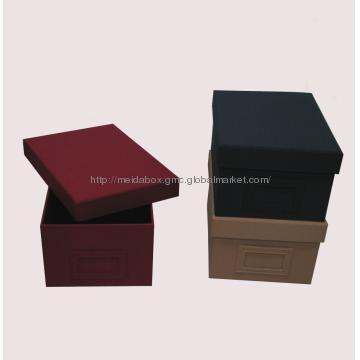 fabric cardboard photo box