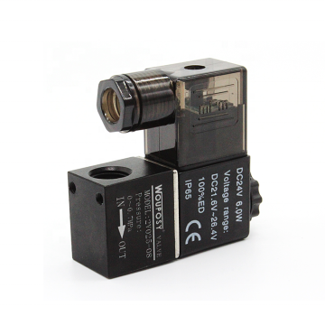 Customized 2V025 Series Direct Acting Pneumatic Solenoid Valve for Oil-Free Air Compressors and Dedicated Pneumatics Systems