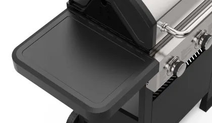 Atlanta 3 Burner Gas Grill with Side Shelf for Outdoor Cooking Kitchen