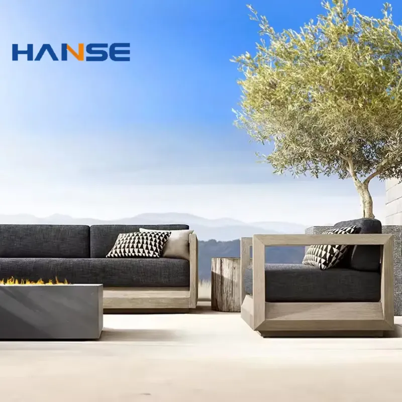 Modern L-Shape Outdoor Lounge Set