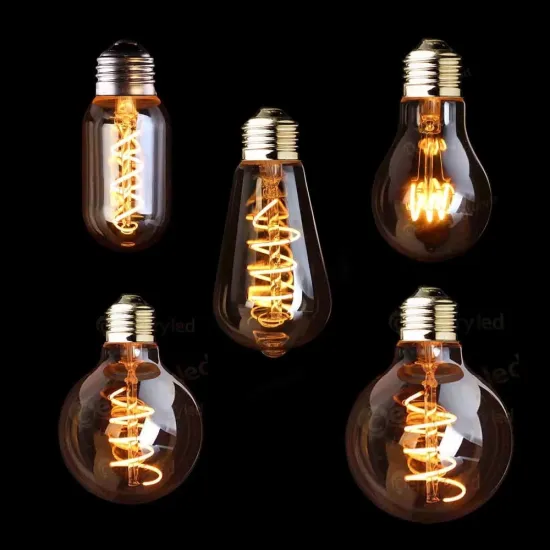 Retro Vintage Lamps LED Filament Bulb A60 ST64 G95 G125 Dimmable Edison Lamp