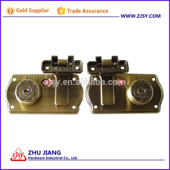 TSA8075 Brush Antique Hard Case Lock Part With 2 Keys alike