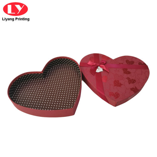 Chocolade verpakking hart vorm doos geschenkpapier