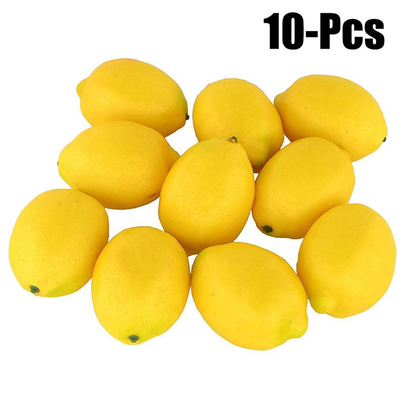 Artificial Fruit Lifelike Realistic Fake Fruits Decorative Fruits For Party Kitchen Lemon pineapple peach strawberry apple grape