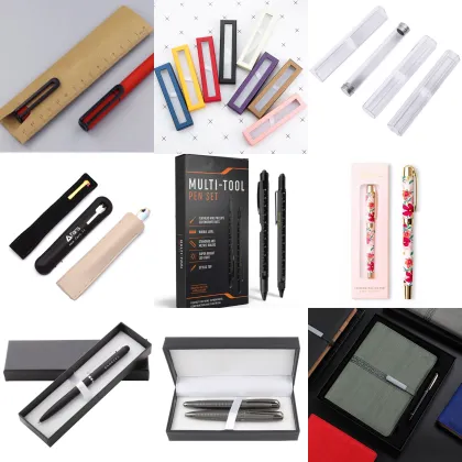 2021 New Tech Tool Pen Scale Ruler Ballpen Metal Keychain Pen with Stylus
