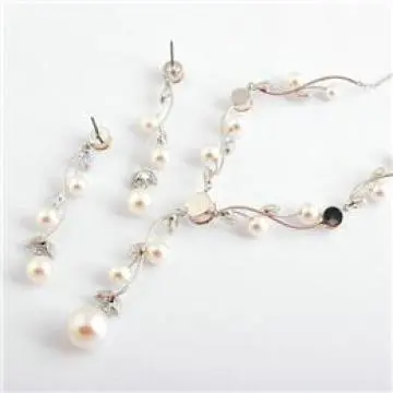 Fashion Jewelry Necklace Set Swarovski Elements&Pearl