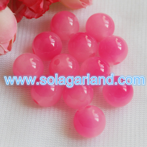 12-30MM Acryl Round Two Tone Beads Kunststoff-Angelperlen