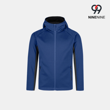 Breathable Kids Hybrid Softshell Jacket with Hooded Design