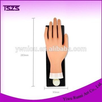 movable soft false hand with board nail trainer practice hand