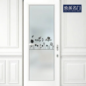 Elegante porta battente minimalista per bagni moderni