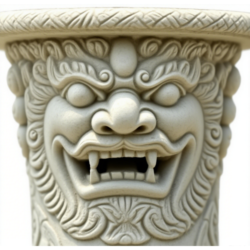 Vintage Coastal Cast Marble Table