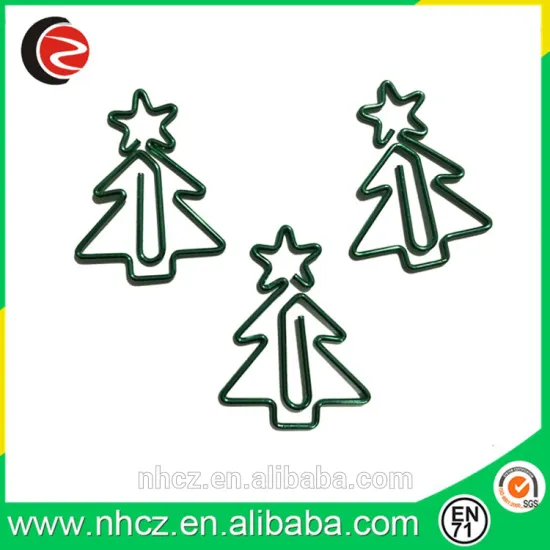 Christmas Tree Shaped Paper Clips
