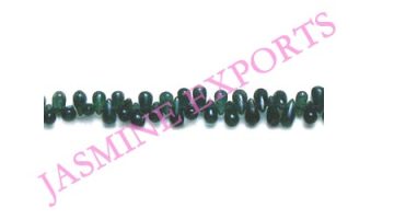 Jade (Aventurine) Drop Smooth Side Drilled Drop