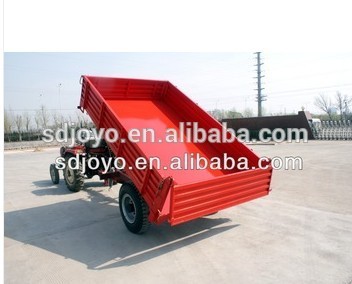 2T single axle back dumping small farm truck trailer joyo for you
