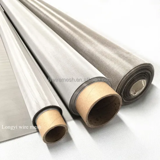 2 30 40 50 100 150 200 micron 304 316 316L Stainless Steel Plain Twill Woven Wire Mesh Screen