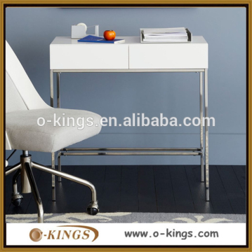 Cheap metal base wooden top writing desk for sale