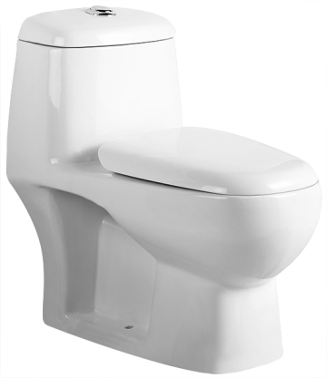 Bathroom Toilet White Washdown One-piece Toilet