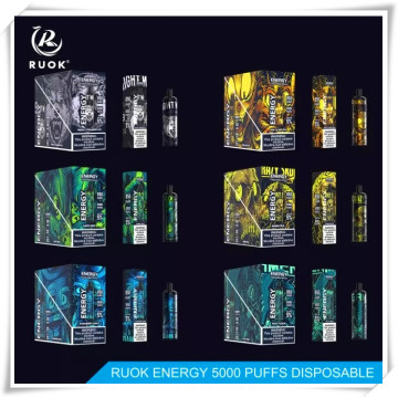 A Ruok Energy atingiu 5000 bapes descartáveis ​​de Puffs