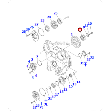 Bulldozer D85PX-15 Bearing 569-13-14460