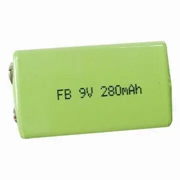 9V Rechargeable NiMH Battery with 280mAh High Capacity