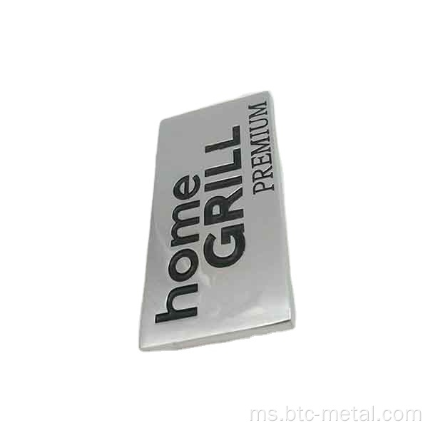 Nameplate logam aloi zink