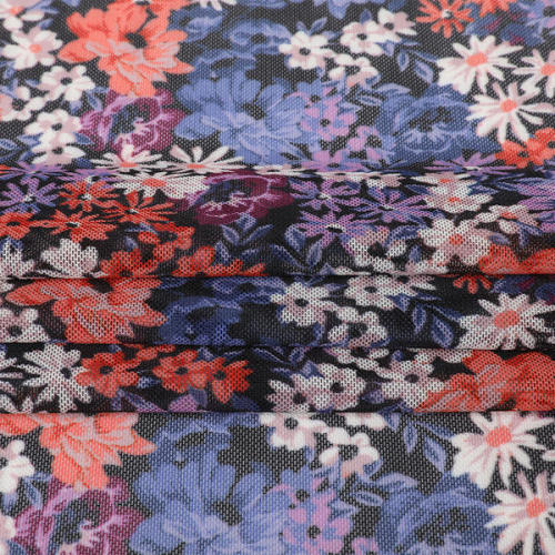 Polyester Spandex Mesh Print Recycle Fabric
