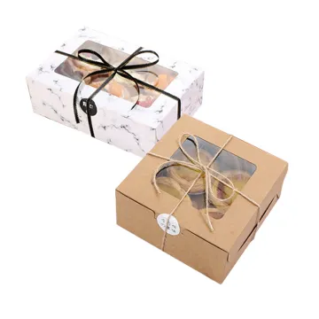Custom Cupcake Paper Boxes with Inserts and Window