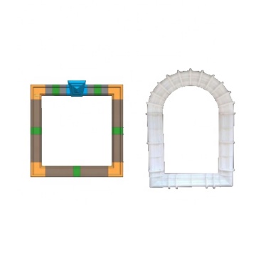 Plastic Fiberglass House Gate Door and Window Trim Moulds for Concrete Precasting