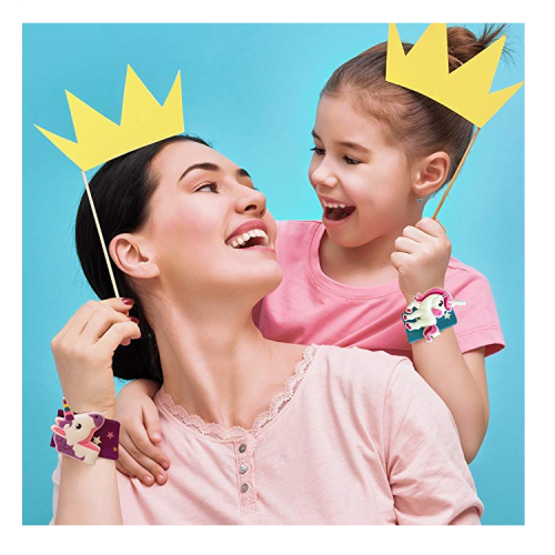 Pulseira Popular de Silicone Unicorn Slap para Meninas