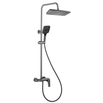 Rectangle Head Mixer Shower Set for Bathroom - 4 Function Mixer Shower Set