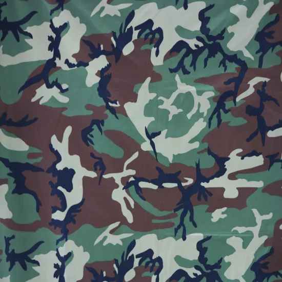 Woodland Camouflage Fabric: Ideal for Combat Uniforms - BT-070