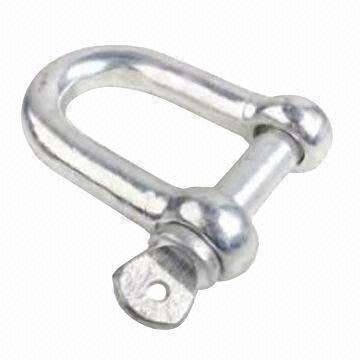 Large Dee Shackle in European Type, Electric Galvanized or Hot Dip Galvanized, Rigging Hardware