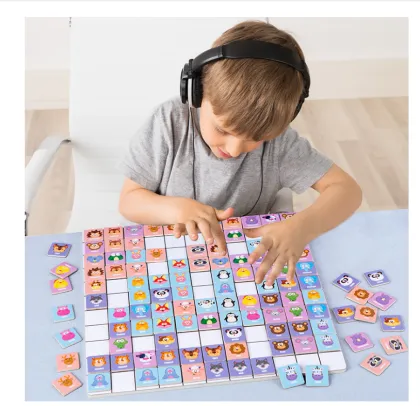 puzzle logical training children magnetic wooden toys