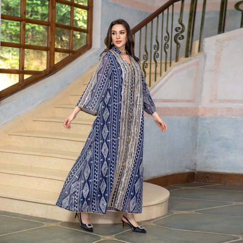لباس شب ابیا گلدوزی لوکس دبی