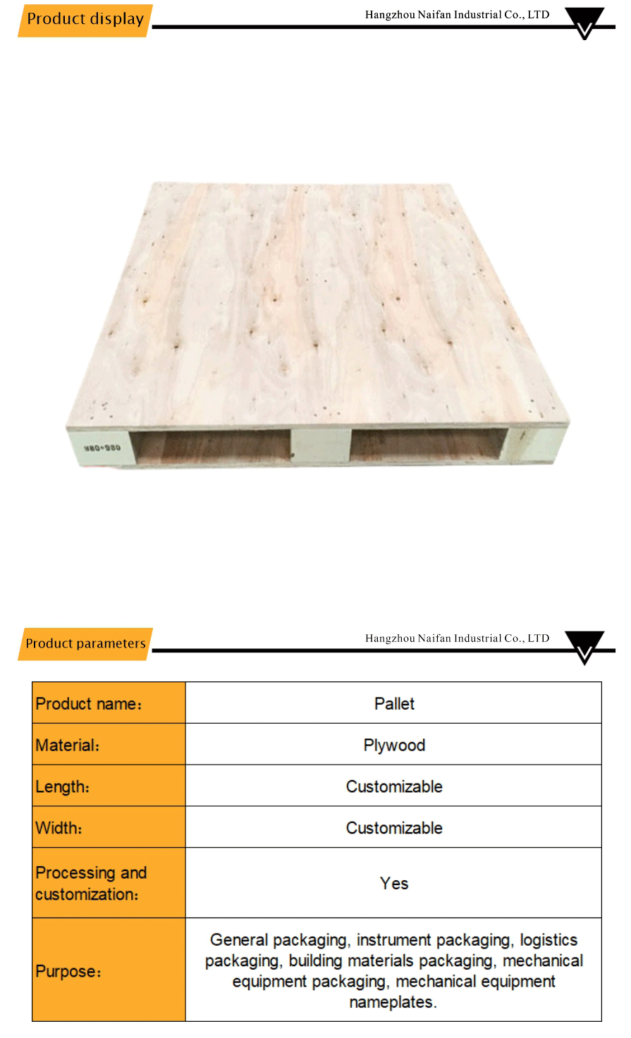 Fumigation Free Glued Wooden Pallet