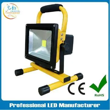 rechargeable 20 watt battery led flood light handheld