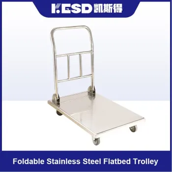 Trolley Cold Storage Food Seafood Trolley Anti-Corrosion and Anti-Rust 201 Material Trailer 304 Material Cart Stainless Steel