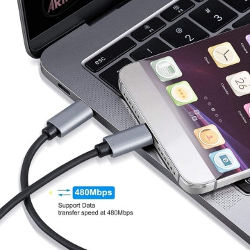 Cabo de cabo enrolado OEM Resolução USB-C