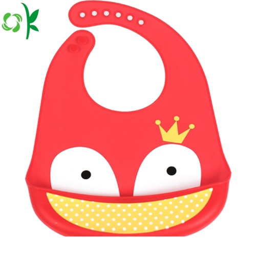 BPA Free Animal Σιλικόνη Baby Bib για το γεύμα