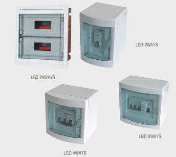Flush Mount Plastic Electrical Distribution Box For Commercial Buildings / Household