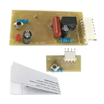 Refrigerator Ice Maker Optic Level Control Board Kit - Compatible with Whirlpool Emitter Sensor