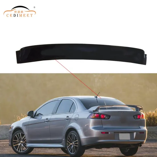 Factory Direct Black Acrylic Rear Trunk Spoiler for Mitsubishi Lancer EX 2007-2017