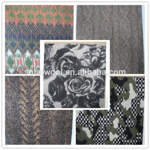 Woolen knitted fabric-merino wool&polyester blended