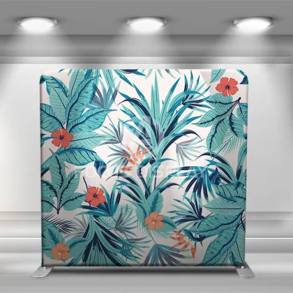 tropical blues Customized Folding Tension Fabric Backdrop