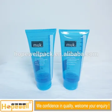 Logo printing for clear plastic tube with flip top caps