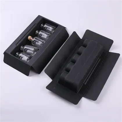 Paper perfume bottle tube pump cosmetics packaging tray