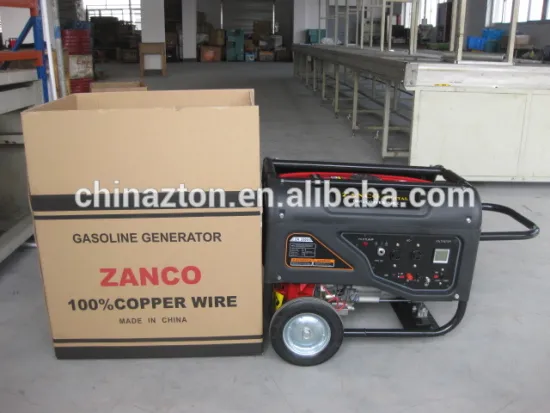 5KW ZANCO with 2 wheels and handles generator gasoline honda generator 220v