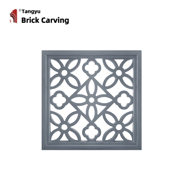 Square antique tiles with openwork windows