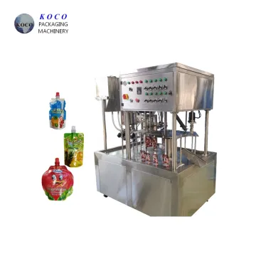 KOCO Water Pouch Packing Machine for Liquid Juice Plastic Bag Doypack Spout Pouch Filling
