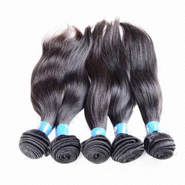 Natural Straight Virgin Brazilian Hair Extensions, OEM/ODM Orders Available